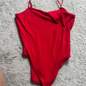 Red XL Women’s bodysuit, Old Navy, never worn